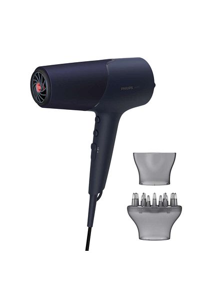 Philips 5000 Series Bhd510/03 مجفف شعر 2300 واط، كحلي - Bhd510/03، أزرق ومعدني