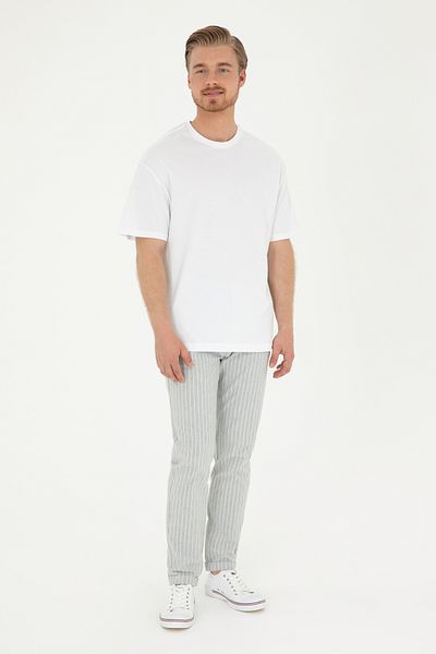 U.S. Polo Assn. Ανδρικός καναπές U.S. POLO γαλάζιο 003 - G081SZ.078.00.1827505 Fit Sport Carot Παντελόνι