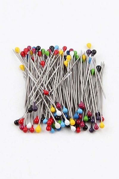 efmues 50 Ball Scarf Pins with Heads - Boxed