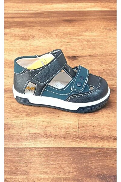 ARZEN BEBE CIRTLI TAM ORTOPEDİK KAYMAZ TABAN KAPALI SANDALET LACİVERT
