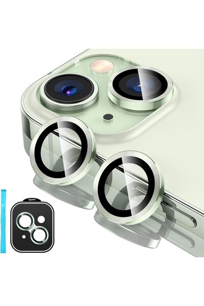 Evax (Safir) iPhone 15 / 15 Plus Compatible Sapphire Camera Lens Protector Easy Install with Attachment