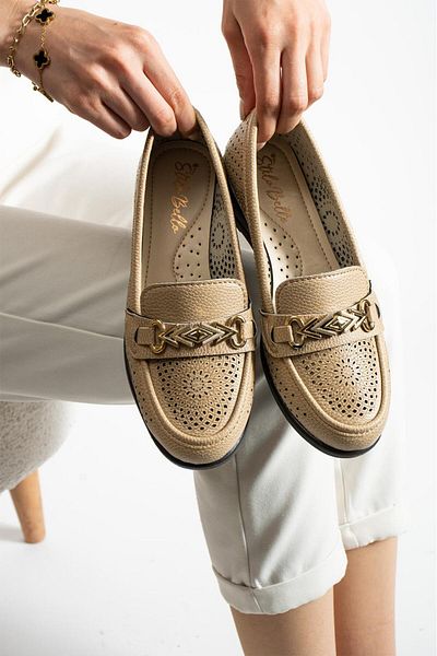 Slipcat Γυναικείες Ορθοπεδικές Casual Μπαλαρίνες Laser Cut - Παπούτσια εργασίας-Γραφείου