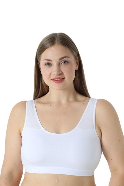Özlem & Donex Large Size Sports Bralette - Thick Strap and Pad Detail, 3380
