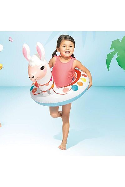 Kelebek Oyuncak İntex Life Buoy with Lama Figure - 84x58 Cm