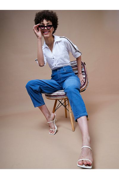 Sassafras By Styli Balloon Fit Stretchable Jeans