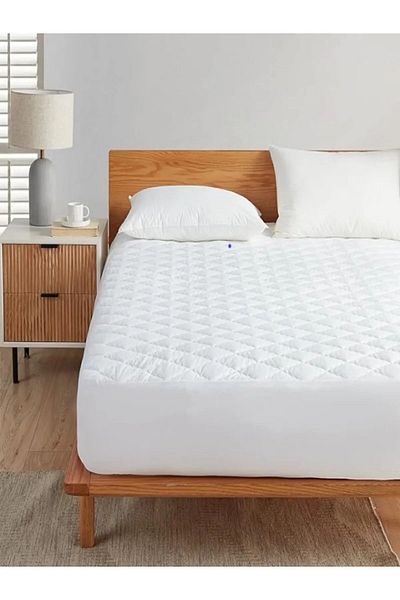 TWENTY HOME Liquid Proof Quilted Fitted Mattress Protector Mattress Protector (Edge Depth Is 30 cm)