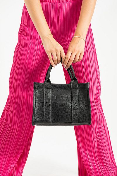 Valu Accessorize Black Tote - Geantă de damă cu bretele și Fermoar, pentru mână și umar