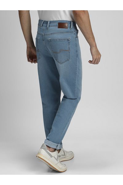 Dennis Lingo By Styli Light Wash Mid Rise Straight Fit Jeans