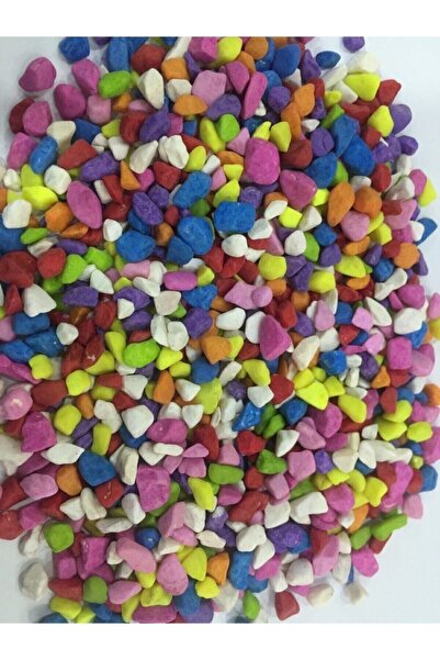Genel Markalar Renkli Akvaryum Taşı Çakıl Taşı Vazo Taşı 1 kg