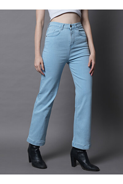 High Star By Styli High Rise Straight Leg Stretchable Jeans