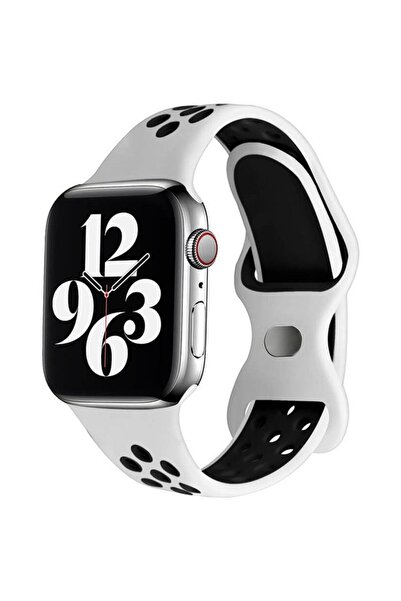 Koodmax Apple Watch Uyumlu Delikli Nike Spor Kordon 1 2 3 4 5 6 7 8 Se Gs Dt ...