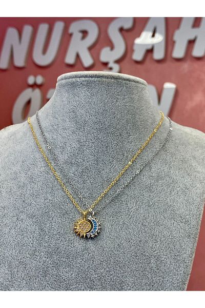 Nurşah Özcan Store Couple Necklace for Sun and Moon - Friendship Design