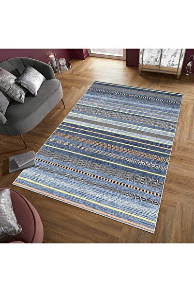 VİVİCAHOME Modern Dijital Baskı Dört Mevsim Yıkanabilir Kaymaz Taban Salon Halısı Mutfak Halısı Yolluk YVH