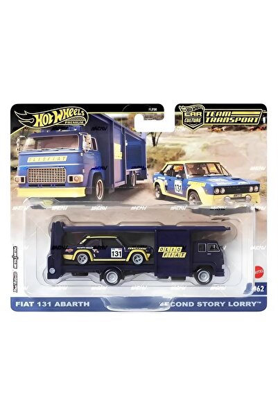 HOT WHEELS PREMIUM TEAM TRANSPORT FİAT 131 ABARTH SECOND STORY LORRY