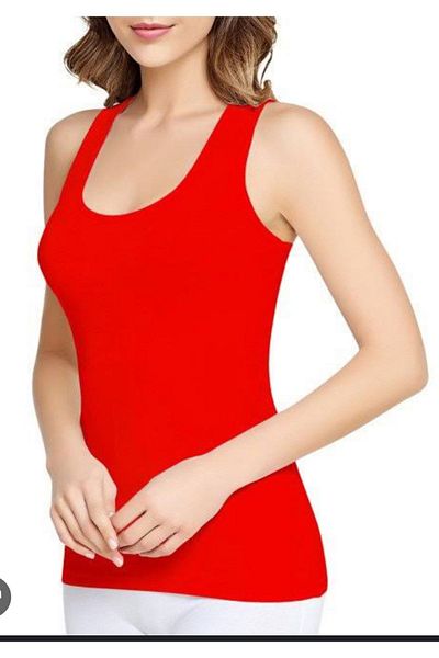 Tutku Thick Strap Athlete Red Quality Lycra 1 Piece