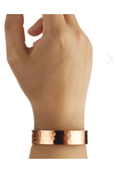 KAVELE Saf El Dövme Mıknatıslı Bakır Bileklik Şans Bilekliği Bakır Bileklik