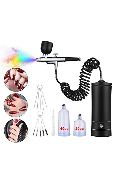 charmerprincesses Kendinden Kompresörlü Şarjlı Airbrush Boya Tabancası