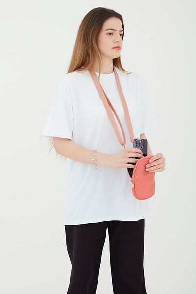 Rosso Collina Rosso Collina με φερμουάρ 2 θέσεων με ρυθμιζόμενο λουράκι Unisex θήκη τηλεφώνου Τσάντα πορτοφόλι U:20 E:12 W:5