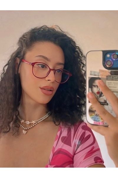 Block Blue Blue Light Filter, Claret Red, Numberless Glasses