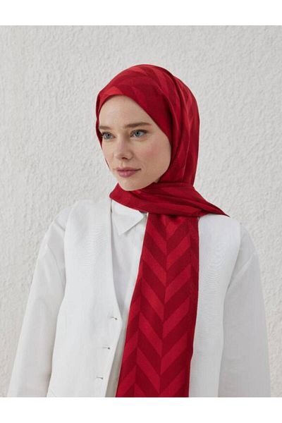 VALORSCARF Herringbone Patterned Jacquard Shawl - Deep Charcoal