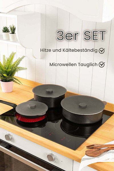 Viwares Silikondeckel-Set – Universaldeckel für Schüsseln, Töpfe, Dosen