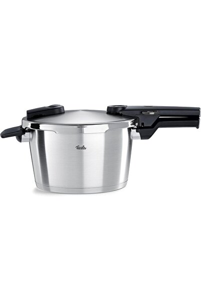 Fissler Vitaquick Premium Schnellkochtopf (4,5L,22 cm) Edelstahl-Dampfkochtop...