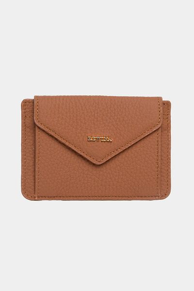 REWİNA 9098 Model Tan Colored Genuine Leather Women's Wallet Portfolio - Multi-Purpose and Magnetized