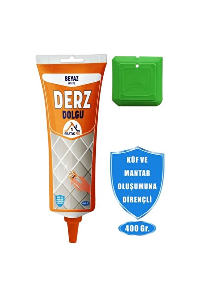 Genel Markalar PratikFix Kullanıma hazır Derz Dolgu Beyaz 400 Gr-Eski derz üz...