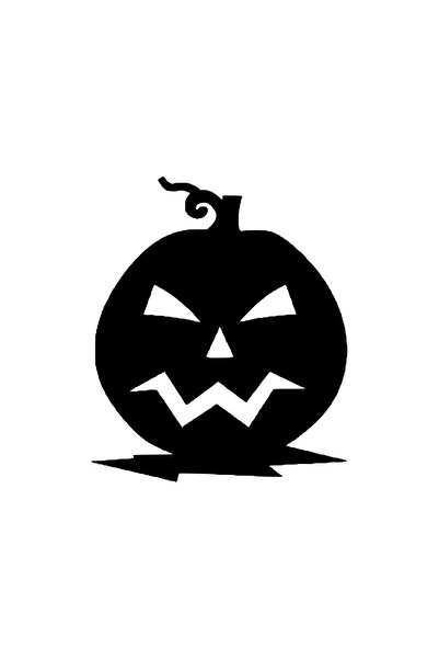 Kıvırcıkyoga ملصق حائط على شكل قرع الهالوين يتحدث عن محرك السيارة والكمبيوتر ...