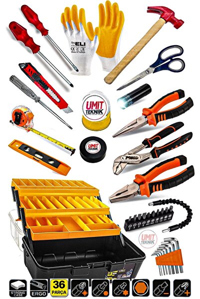 PROXTECH Lüks ComboSeri 36Pcs Full Takım PenseYankeski,Tornavida Set,3 Metre ...