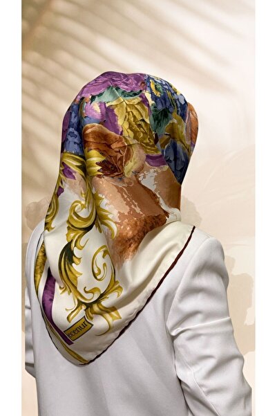 Golden Rose Φουλάρι με σχέδιο από ραγιόν