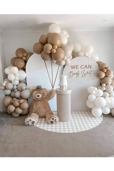 MODAT Çöl Kumu* Deniz Kumu* Beyaz 100'lü Balon Zinciri Seti