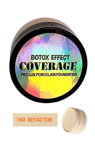 DEPO STUDIO COSMETICS No 1 Coverage Botox Effect Intense Porcelain Foundation Cover Gift Cover