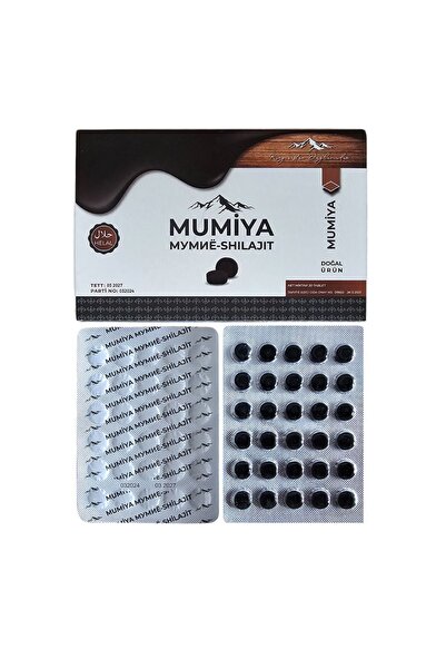 doğal efendi şifalı bitkiler baharat kuruyemiş MUMiYA Mumiyo Doğal 30'lu Tablet
