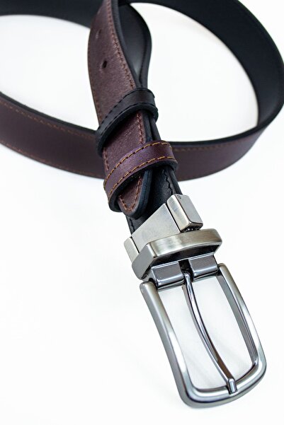 GAYIŞ 3.5cm Genuine Leather - Double Sided Classic Men's Belt