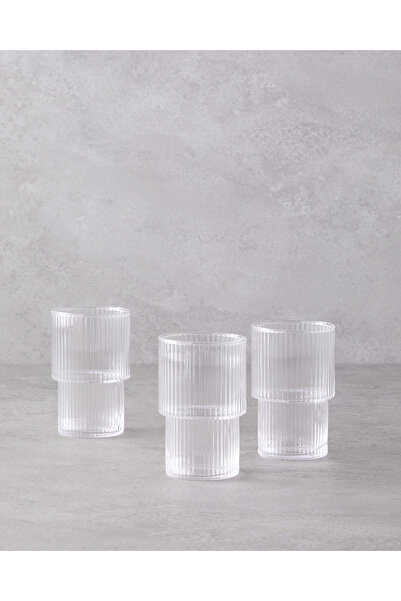 English Home Aura Cam 3'lü Bardak 270 ml Şeffaf