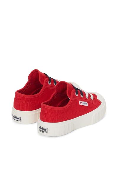 Superga 2630 Kids Stripe Çocuk Unisex Kırmızı Sneaker