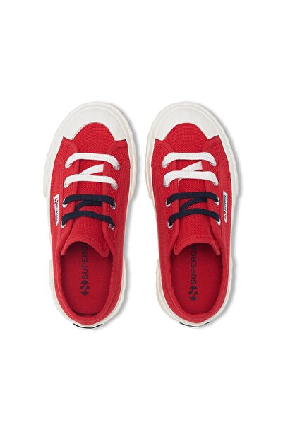 Superga 2630 Kids Stripe Çocuk Unisex Kırmızı Sneaker