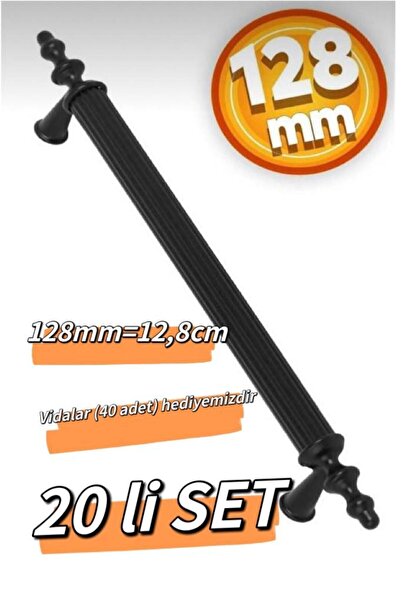 KARDEŞLER İNOVASYON Kulp (PLASTİK) 128 Mm Lüx Çekmece Dolap Kulpu 20 Li Set