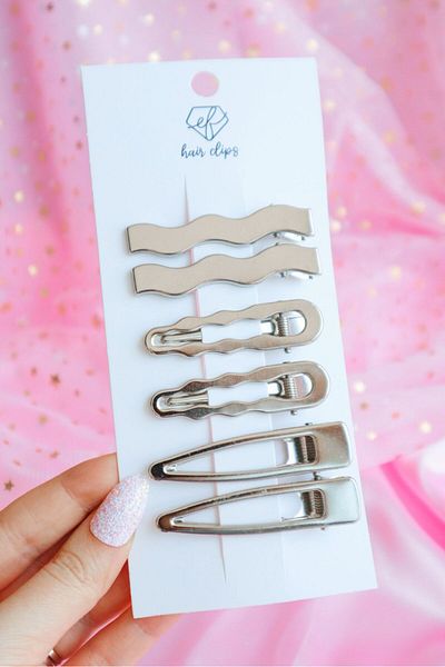 DEEFWEAR Set de 6 catarame cu stea Y2k