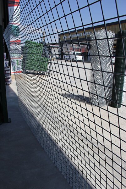 ÖR-AS TEL ÖRGÜ & PANEL ÇİT SİSTEMLERİ Galvanizli Hasır Tel-(-3 Göz Aralıklı-) 2.5mm Kalınlık -100cm Yükseklik x 200cm uzunluk