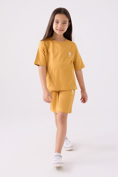 U.S. Polo Assn. Girl's Yellow Bermuda Suit