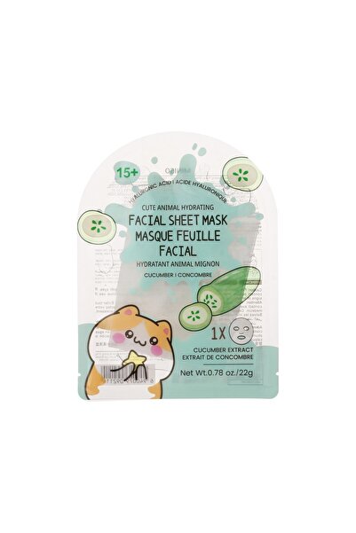 Miniso Sevimli Hayvan Koleksiyonu Kağıt Yüz Maskesi - Salatalık