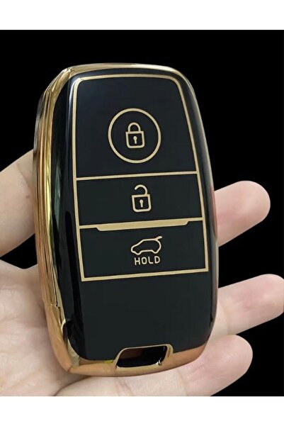 ŞENYILDIZ AKSESUAR كيا ريو سيد سول سبورتاج سورينتو كارينز بيكانتو - حافظة مفاتيح فاخرة مكونة من 3 مفاتيح، انظر الصورة الثانية