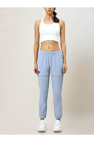 Technosport By Styli Solid Zip Pocket Joggers with Anti Microbial Properties