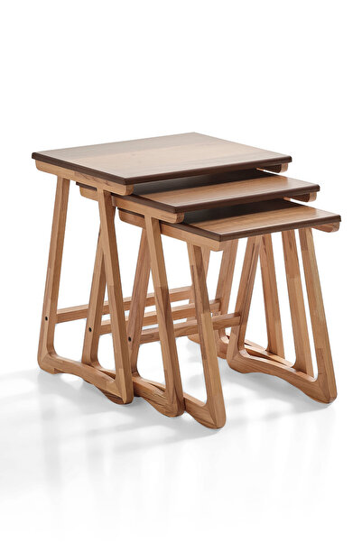 LERA HOMES Zigon sehpa, modern sehpa, ahşap sehpa