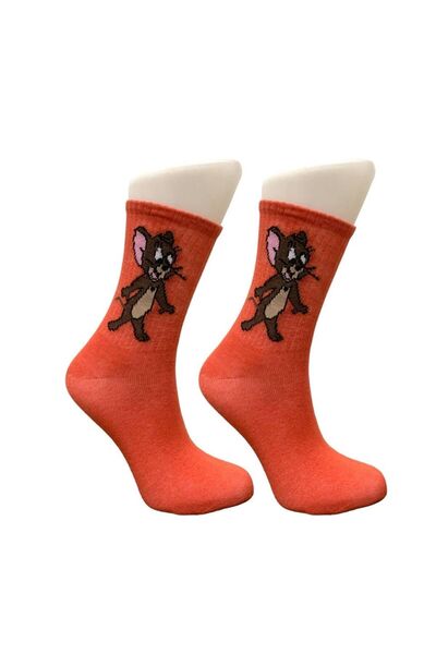 AL Bİ 90LIK Чорапи с дизайн на героите от анимационния филм „Том и Джери“