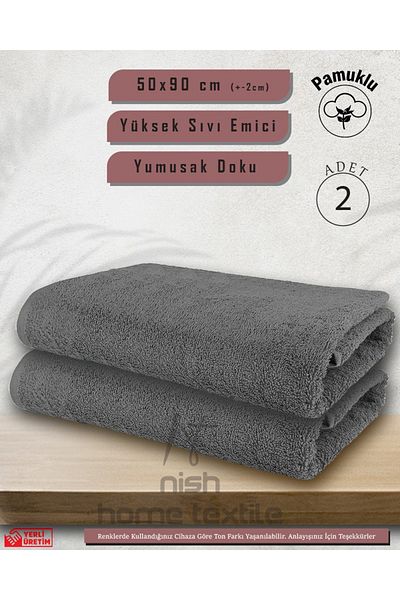 Neesh 2 PCS Melis Fitness Towels - Cotton, Hairdresser, Sports and Barber Model, 50x90cm
