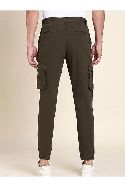 Dennis Lingo By Styli Solid Casual Trouser with Cargo Pocket