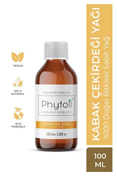 phytoil Kabak Çekirdeği Sabit Yağı (Pumpkin Seed) %100 Saf ve Doğal Bitkisel Sabit Yağ 100 ml